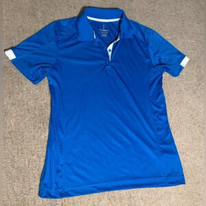 Elevate Women's Olympic Blue Kiso Short Sleeve Polo sz medium